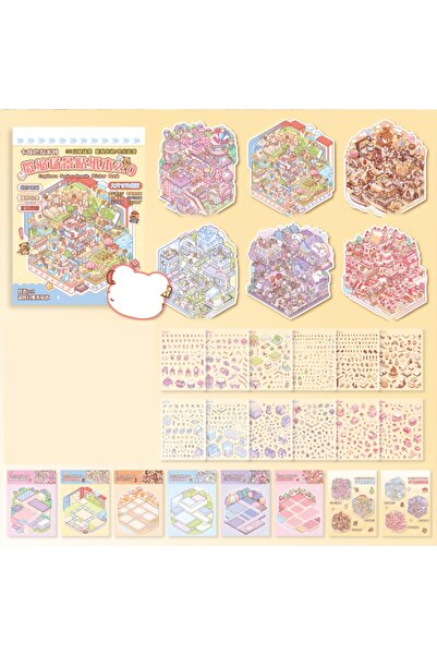 Choice S26129-1 كتاب ملصقات مشاهد مصغرة من سلسلة مستر بيبر كابيبارا، لوازم مك...