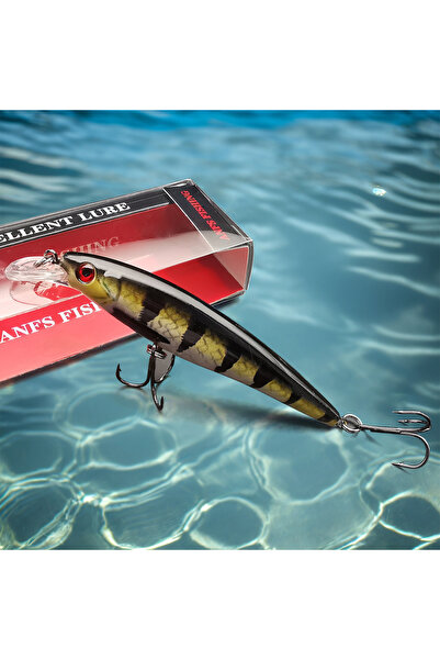 Choice FC2P-420-A ANFS طعم صيد صلب قطعة واحدة/3 قطع - طعم صناعي غاطس بطول 11 ...