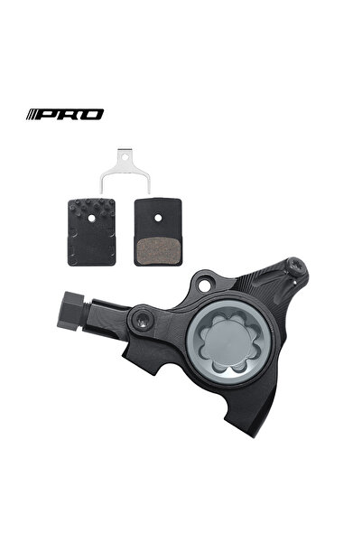 LINGMAI فرجار مكابح هيدروليكي ثنائي المكابس أسود اللون من IIPRO، مثبت بشكل مس...