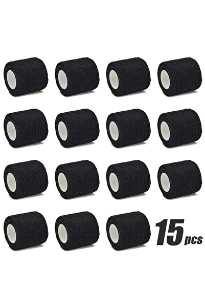 choice2 2.5cmx4.8m black 15 pcs 6/15Pcs 4.8m Black First Aid Self Adhesive Co...
