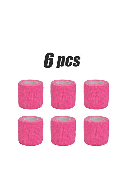 Choice31 7.5cmx4.8m bright pink 6 pcs 6/15Pcs 4.8m Black First Aid Self Adhes...