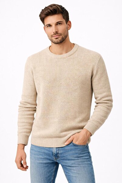 CLASSİCS MEN Turbulance Slim Fit Crew Neck Long Sleeve Men's Knitwear - 7529