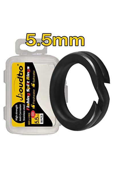 Choice ٥٠ قطعة من حلقات الصيد المنقسمة ٥٫٥ مم، ٥٠ قطعة من حلقات صيد الطعم الم...