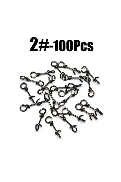 Choice مشابك صيد سريعة من توبرانك، مقاس 2، 100 قطعة، موصلات طُعم، مشابك تثبيت...