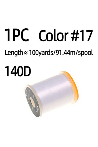 Choice خيط ربط الذباب 140D، لون 17، طول 100 ياردة/بكرة، مناسب لربط الذباب الج...