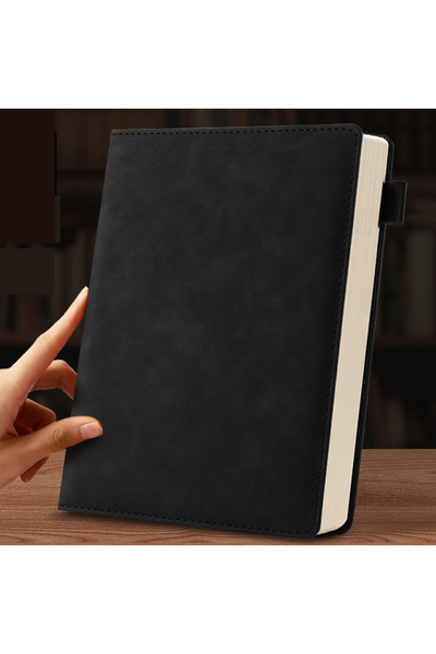 Choice A5 Black 360Pages Simple Pen Insert Notepad Thickened Diary Simple Off...