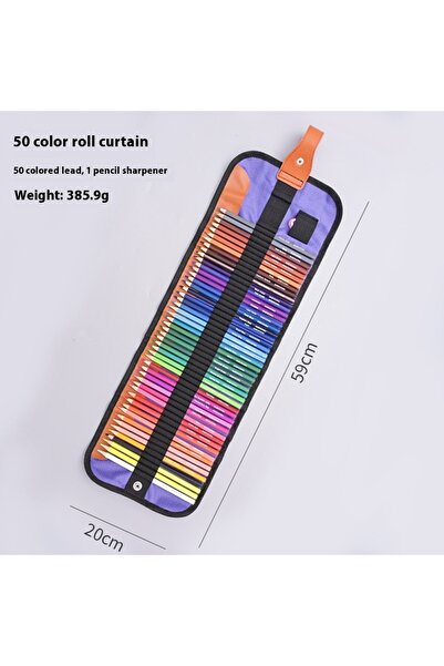 Choice مجموعة أقلام تلوين مكونة من 50 لونًا - 36/50/72 قطعة مع حقيبة قماشية ق...