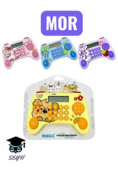 SEYFİKİRTASİYE oyun konsolu şekilli hesap makinesi mini 8x11 cm MOR