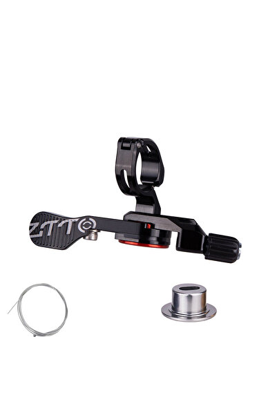 ZTTO مقبض عمود مقعد دراجة جبلية رمادي فاتح قابل للتعديل مع ذراع تحكم عن بعد