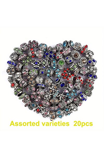 Choice 20pcs 20pcs Multi-color European Large Hole Decorative Bead, DIY Jewel...