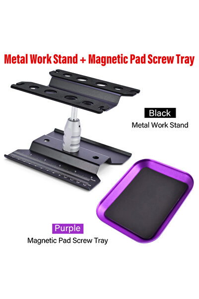 Choice5 حامل عمل سيارات التحكم عن بعد 9IMOD، أسود-بنفسجي، محطة إصلاح معدنية، ...