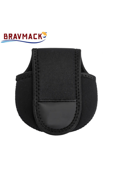 Choice حقيبة سوداء من BRAVMACK، قطعة واحدة، لحماية بكرة صيد الأسماك، حقيبة حم...