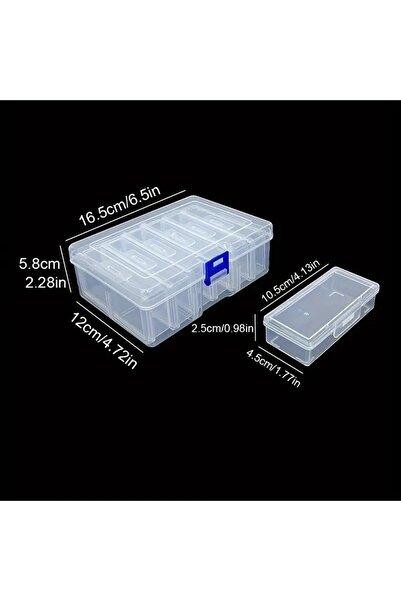 Choice 6G105H 6/12 adjustable rectangular storage boxes, suitable for crafts,...