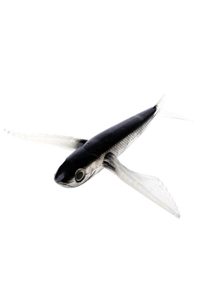 Choice طعم صيد سمك أسود من مادة PVC، مناسب لصيد الأسماك الطائرة، وصيد التونة ...