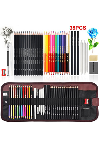 Choice 38 pcs A 36/38/50/72Colored Pencils for Adults Coloring Book, Premium ...