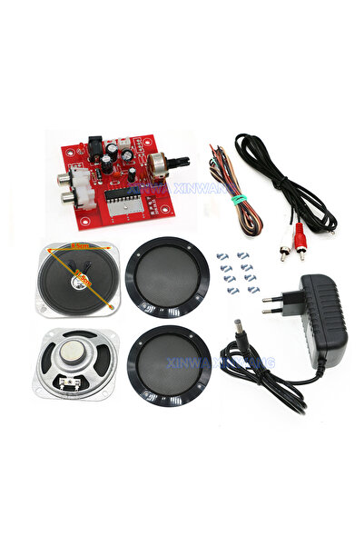 Choice1 EU Plug Black speaker mesh Mini STEREO Power Amplifier Audio Module 4...