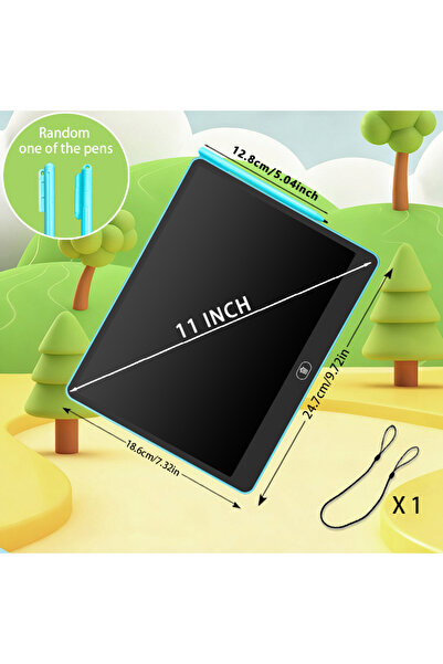Choice 11 inch blue 11/13/16 Inch Kids Chalkboard LCD Writing Board Tablet Dr...