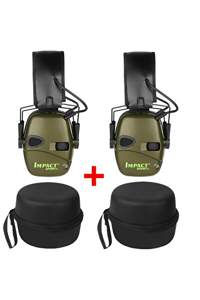 Choice واقيات أذن تكتيكية للرماية من HL-Y-Green-BOX-2PCS، مزودة بتقنية تضخيم ...