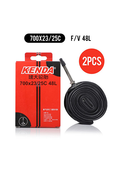 Kenda أنبوبان داخليان للدراجة مقاس 700x23-25C FV48L، متوافقان مع كاميرات Schr...