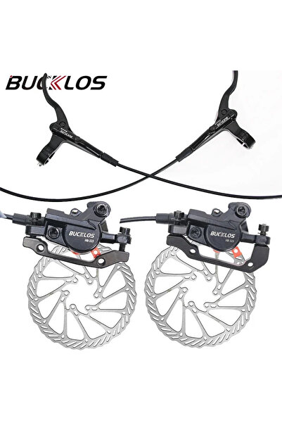 Choice4 BUCKLOS BRAKES-Silver Rotor BUCKLOS Bike Hydraulic Brakes Set 160mm B...