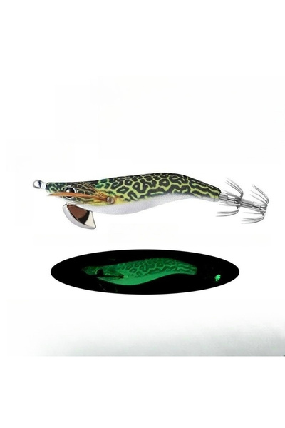 Choice طعم روبيان خشبي مضيء فائق السطوع بلون السربنتين من إي جي آي، طوله 9 سم...