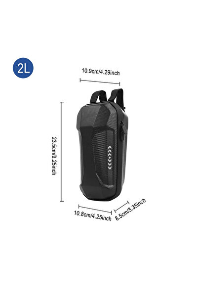 Choice حقيبة تخزين أمامية صلبة مقاومة للماء بسعة 2 لتر/3 لتر للدراجات الكهربا...