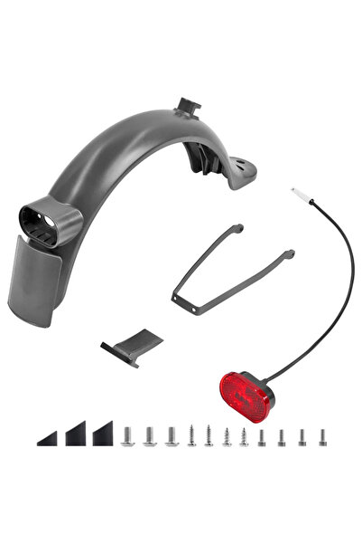 Choice طقم واقيات الطين الخلفية للسكوتر الكهربائي الأسود المُطوّر مع طقم إضاء...