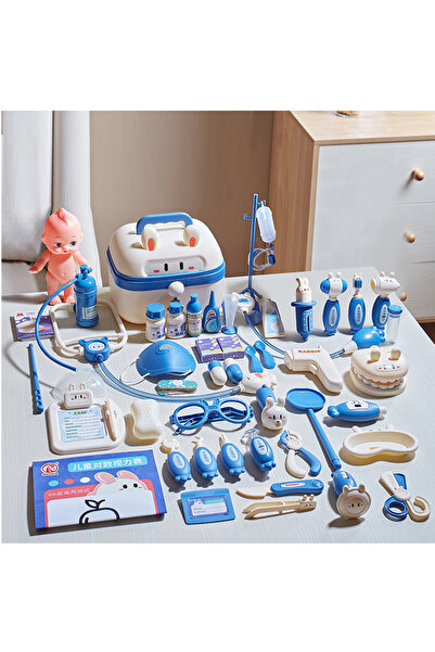 Choice6 مجموعة فاخرة (أزرق كبير) مجموعة ألعاب طب الأسنان للأطفال - ألعاب مجمو...