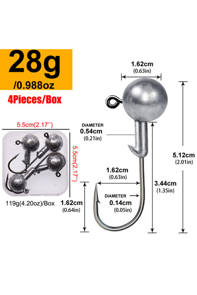 Choice علبة واحدة 28 غرام من خطافات الصيد JYJ، 1 غرام، 2 غرام، 3 غرام، 4 غرام...