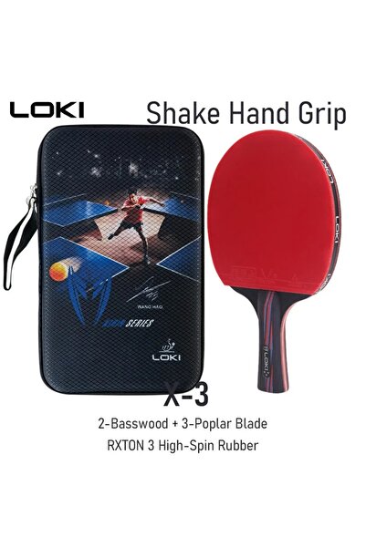 Choice X3 FL Grip LOKI Table Tennis Racket X Series 1 2 3 Stars Ping Pong Pad...