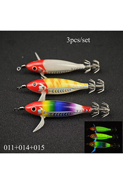 Choice طُعم صيد - 3 قطع - 11-14-15 طُعم صيد Ackibbik - 3 قطع/مجموعة - 8 سم/ 5...