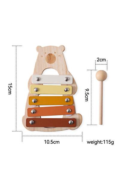 Choice ألعاب موسيقية على شكل دب، إكسيليفون، ألعاب خشبية للأطفال، ألعاب مونتيس...