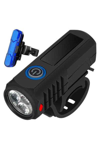 Choice 2288with1010bule إضاءة LED فائقة السطوع للدراجات الهوائية بمنفذ USB، م...