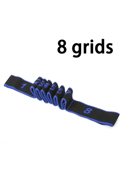 Choice 8 grids-Blue 8 Section Style Dance Yoga Stretching Belt Pilates Fitnes...
