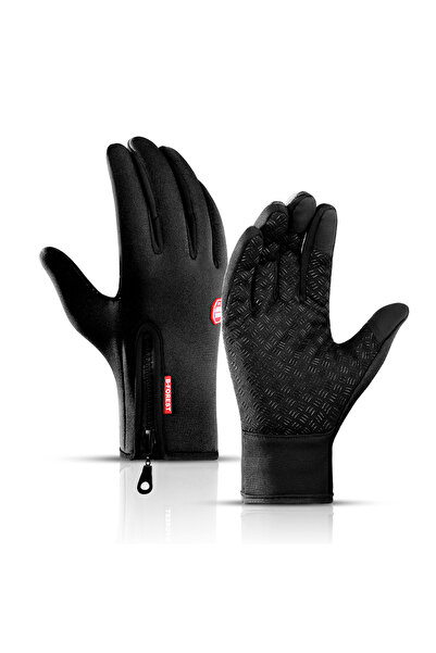 Choice قفازات دراجة نارية للخريف والشتاء M A0001-BK مقاومة للرياح ومضادة للان...