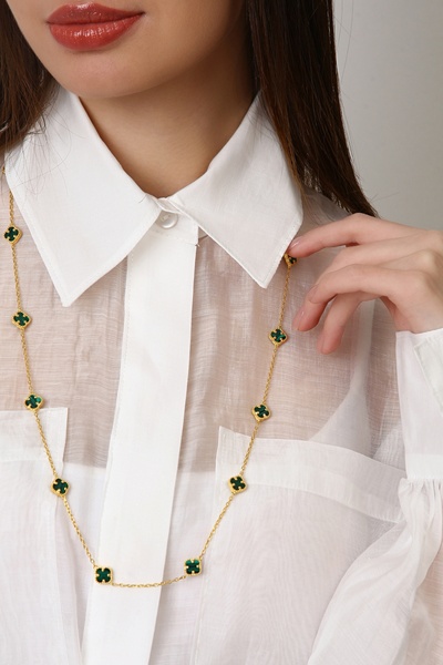 Argentum Concept 18K Altın Kaplamalı 925 Ayar Gümüş Granada Saray Yoncaları 1...