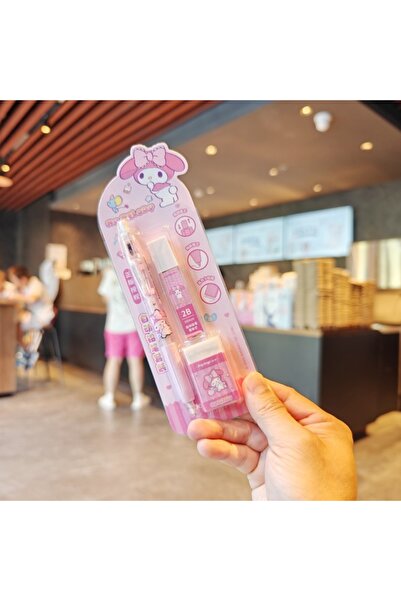 JOY TOP مجموعة أقلام سانريو هيلو كيتي كورومي ميلودي الميكانيكية 0.5 مم (قطعة ...