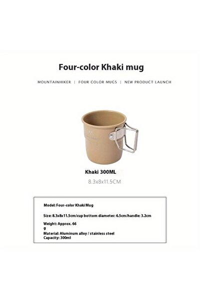 Choice أكواب تخييم من الكاكي، أكواب ألومنيوم، أدوات مائدة للسفر، أدوات نزهة، ...