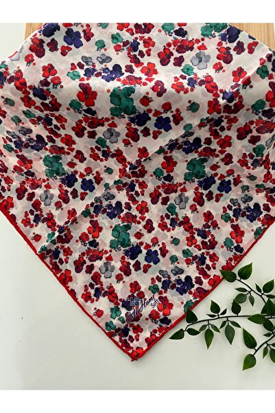 Silk Home Violet Pattern Soft Cotton Scarf