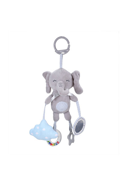 Choice GRAY Soft Elephant Plush Bell Rattles Animal Handbells Rattles Plush I...