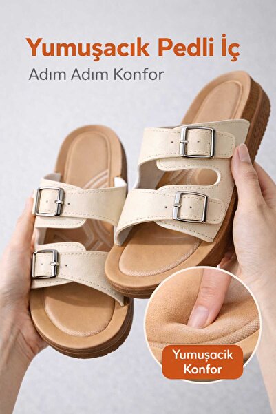 Slipcat Women's Ultra Soft Soft Sole Wedge Heel Orthopedic Daily Mother Slipp...