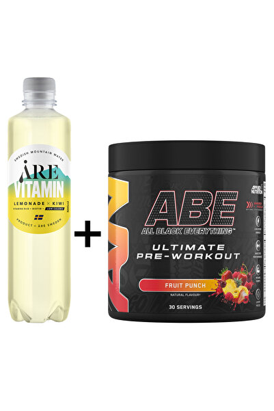 ARE API Fruit Punch Flavored Energy Pack, 30 Servings + Free Vitamin Ari Drin...