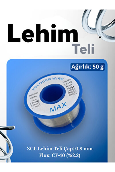 Arduino Sunchonglic Sn60Pb40 Lehim Teli – CF-10 Fluks, 50 g