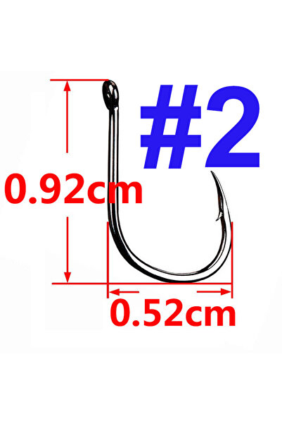 Choice size 2 100 Pcs Iseama Carp Fishing Hook Offset Circle Hook Single Fly ...