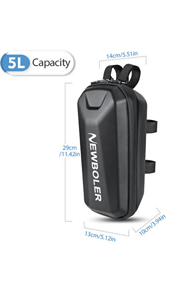 Choice 5L 3L 5L Big Capacity Hard Shell Electric Scooter Front Bag Waterproof...