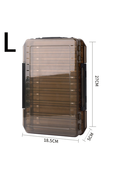 Choice علبة طُعم صيد بلاستيكية من براون-إل لينهوي، طُعم سمك صغير مزدوج الجوان...