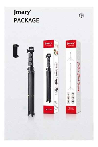 Jmary عصا سيلفي قابلة للتمديد MT36 بطول 67 بوصة وحامل ثلاثي للهاتف للسفر