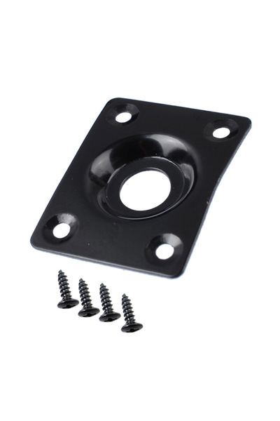 Choice Black Chrome Jack Plate Compatible with Les Paul LP Tele Style Electri...
