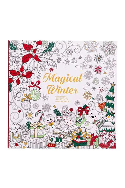 Choice 1 Magical Winter Coloring Book Relaxtion Stress Relief Kill Time Chris...