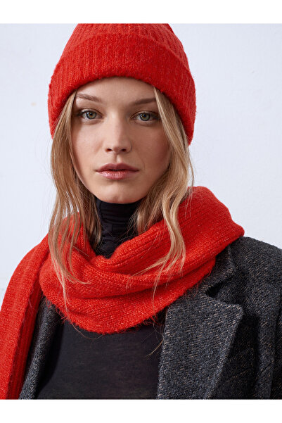 Dilvin A004 Set de eșarfe și berete-roșu